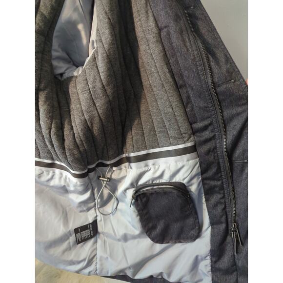 Armani Collezioni Collection charcoal grey black button zip luxury jacket - Picture 9 of 13